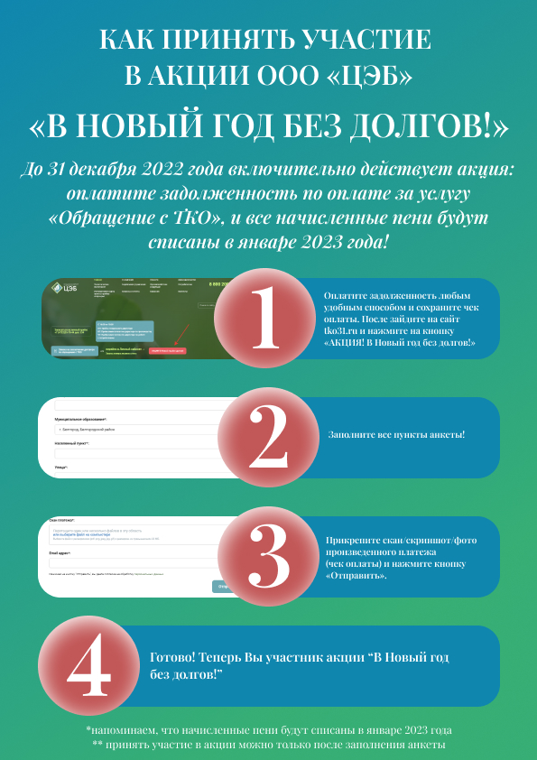 КАК ПРИНЯТЬ УЧАСТИЕ В АКЦИИ «В НОВЫЙ ГОД БЕЗ ДОЛГОВ»?.